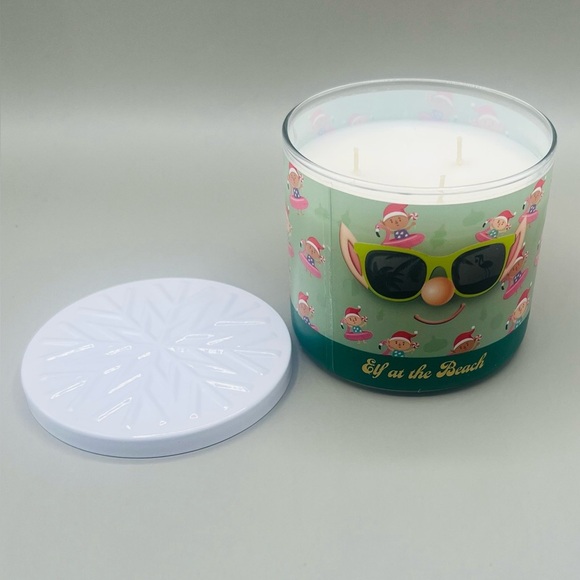 Bath & Body Works Holiday Fresh Balsam 3 Wick Candle with Box - Picture 5 of 8